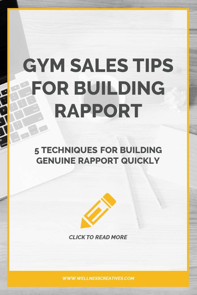 Gym Sales Tips Rapport Pinterest