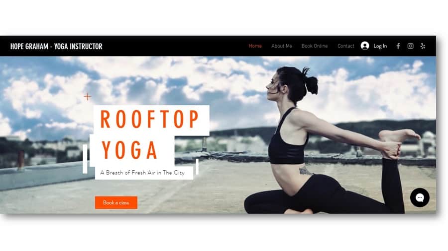 Free Yoga Website Template