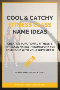 Creative HIIT & Functional Fitness Class Names [+Idea Generator]