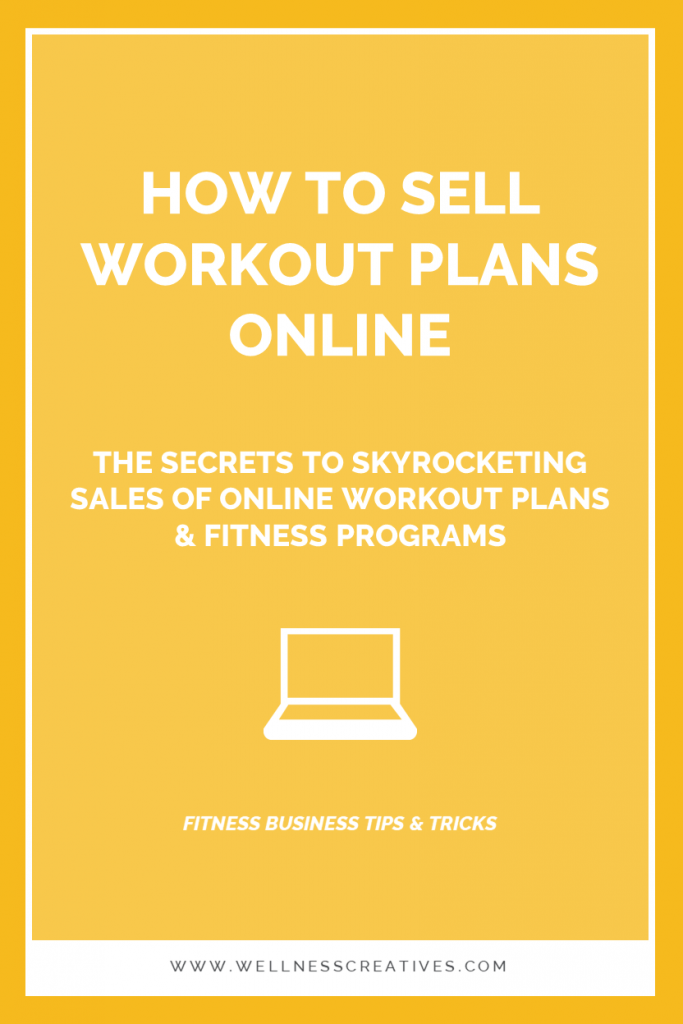 how to sell workout programs online