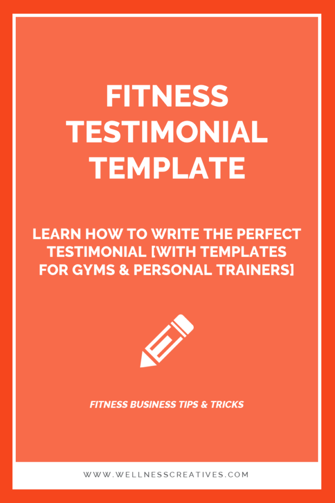 Fitness Testimonial Templates For Gyms Personal Trainers