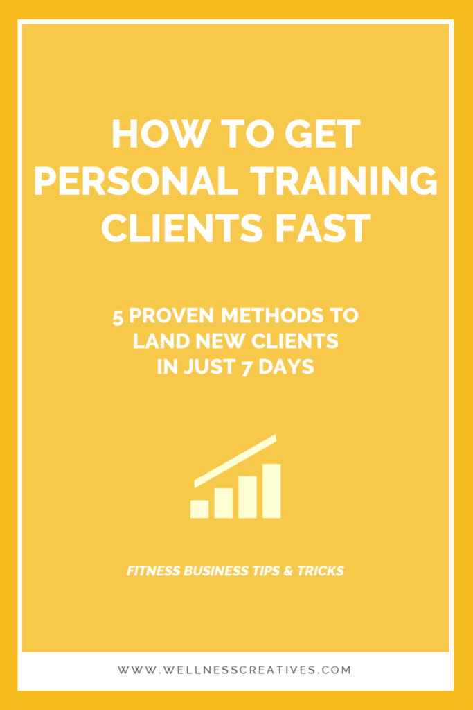 How To Get Personal Training Clients Quickly