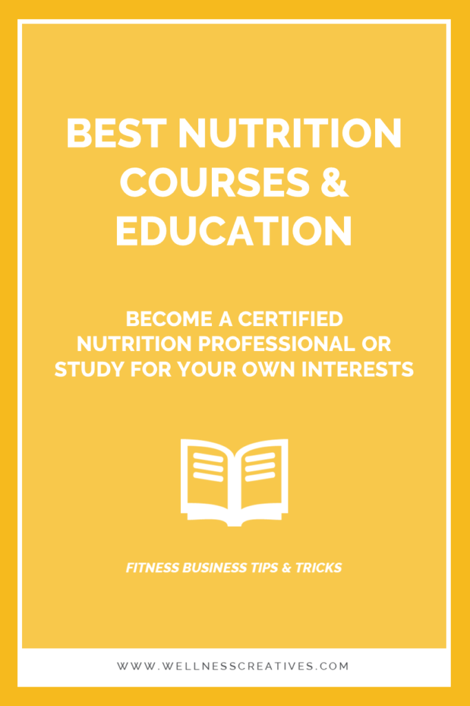 Best Nutrition Training Courses Education