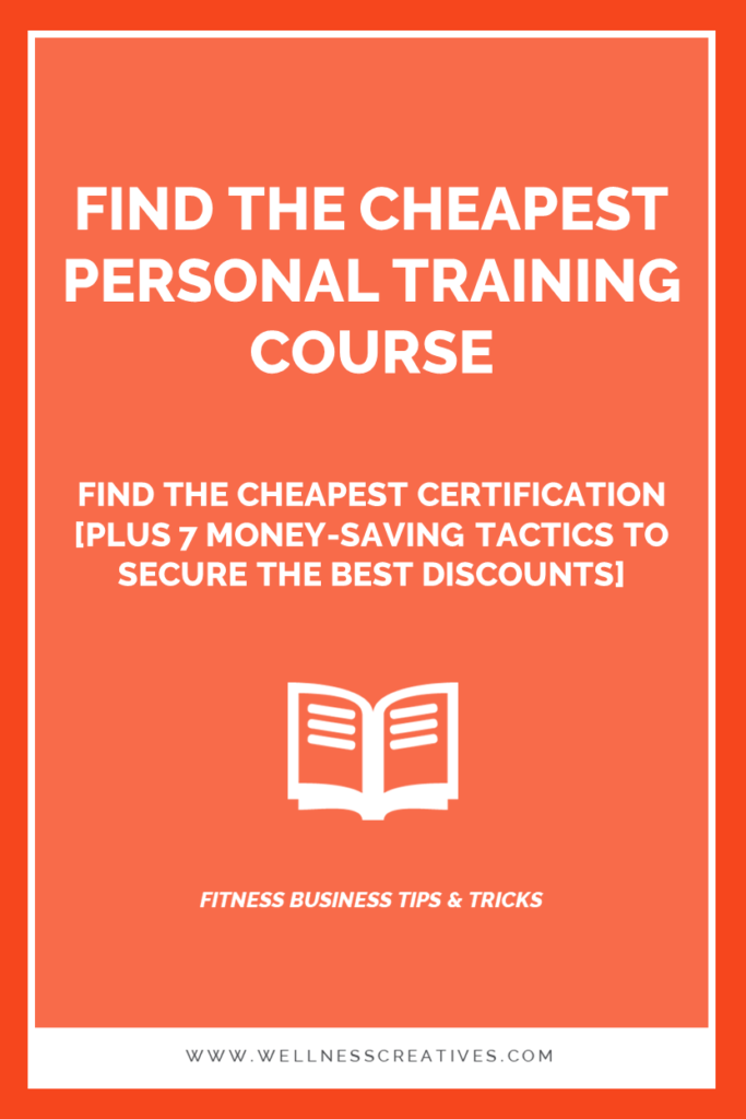 Cheapest Personal Training Courses Certifications Discounts