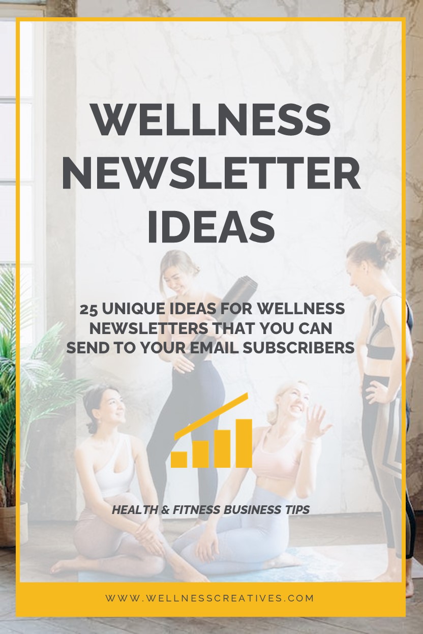 Health Wellness Newsletter Topic Ideas Pinterest