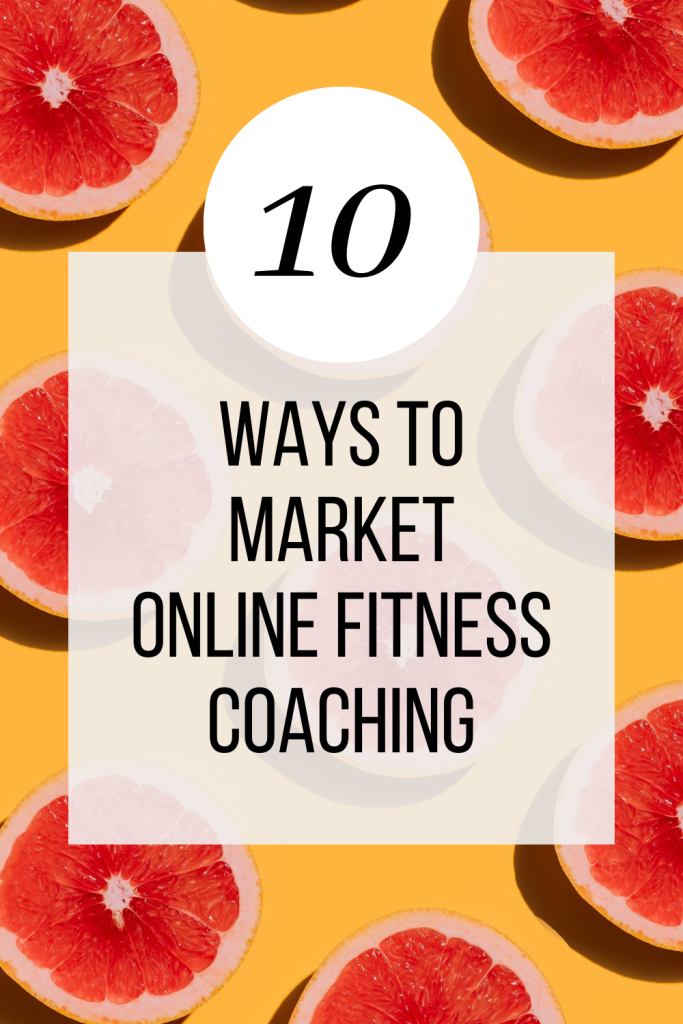 How to market online fitness training Pinterest