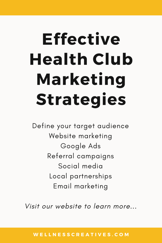 List of Health Club Marketing Ideas