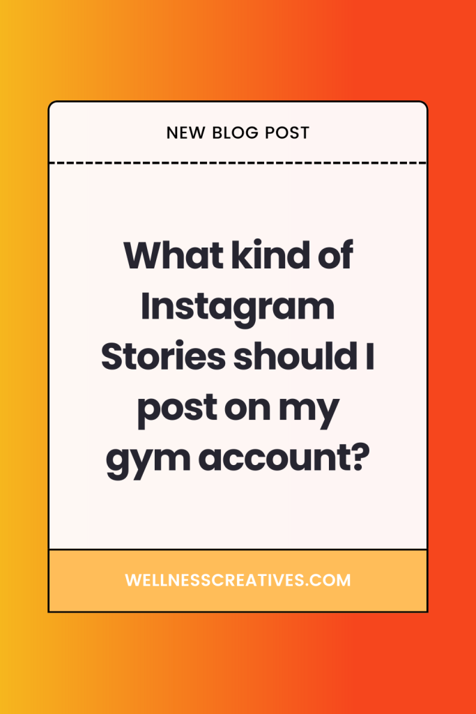 Instagram Story Ideas For Gyms Fitness Clubs Pinterest