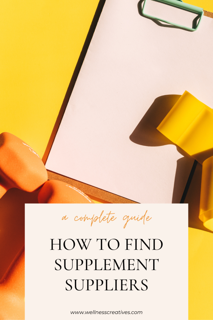 How To Find Good Supplement Suppliers