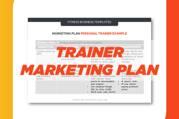 Personal Trainer Marketing Plan Cover
