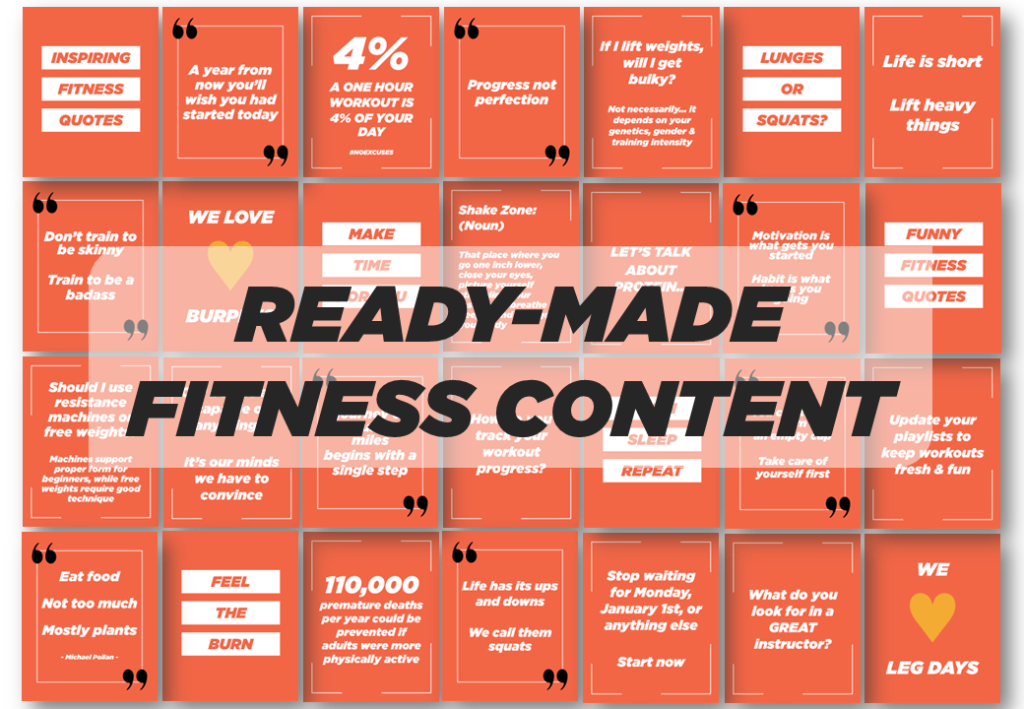 Done For You Fitness Content For Instagram