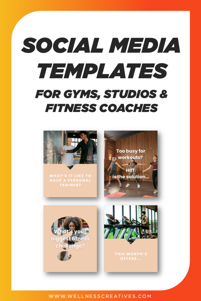 Gym Social Media Templates Pinterest