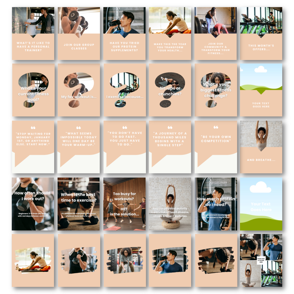 Image of 30 Fitness Social Media Posts