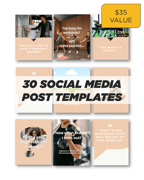 Fitness Social Media Post Bundle