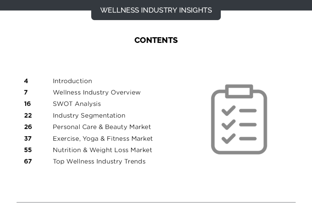Wellness Report Contents