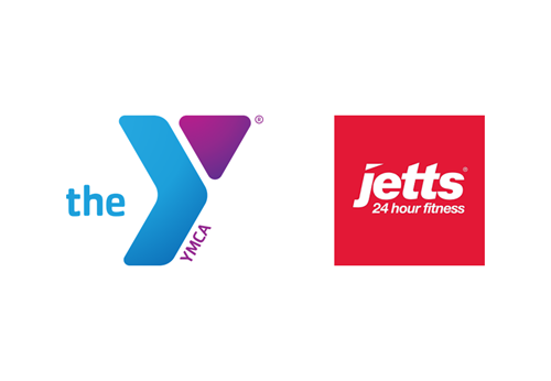 YMCA Gyms and Jetts Fitness Logos