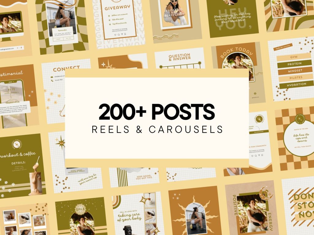 200+ Social Media Templates for Wellness Businesses